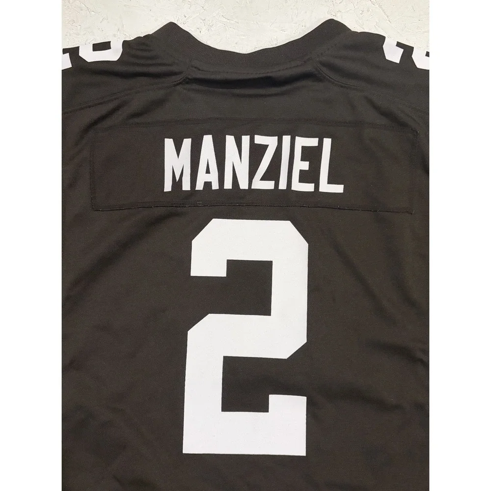 Johnny Manziel Jersey Youth Large Cleveland Browns‎ #2 Brown Nike On Field NFL